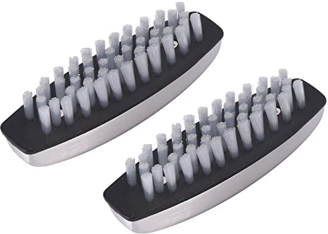 Barabesty 2 Stück Nagelbürste, Edelstahl-Handwaschbürsten, Fingernagelbürste, für Reinigung, Hand, und Küche