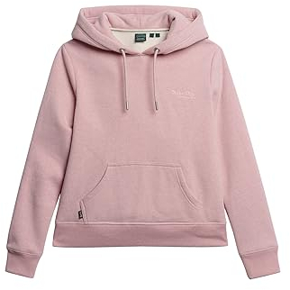 Superdry Damen Essential Logo Hoodie Sweatshirt, Rosa (La Soft Pink Marl), 36