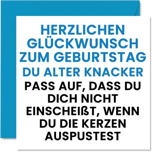 Stuff4 Lustige Geburtstagskarten für Männer, Alter Knacker