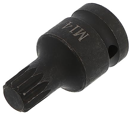 OSALADI Triple Square Socket Car Brake Tool Steel Brake Caliper Sleeve for Spline Bit Socket