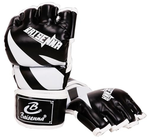 JDXFENG Gants de frappe unisexes en cuir PU épais de 3 cm résistants à l'usure pour boxe, kickboxing, Muay Thai, MMA