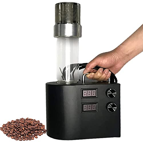 AuLYn Coffee Bean Roaster, Household Small Coffee Roaster, Diagonal Hot Air, Digital Display, Adjustable Time Temperature, Suitable for Baking Coffee Grains