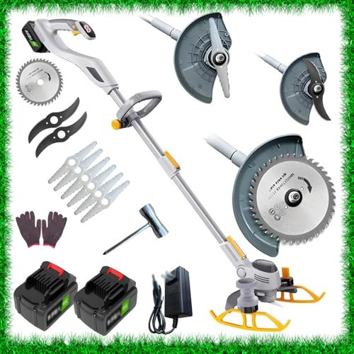 STWBHW Tagliabordi a Batteria, tagliabordi Elettrico da Giardino, tagliabordi Retrattile da 1-54 cm, tagliabordi Rass con 2 batterie al Litio, tagliaerba Elettrico a Batteria for Giardino