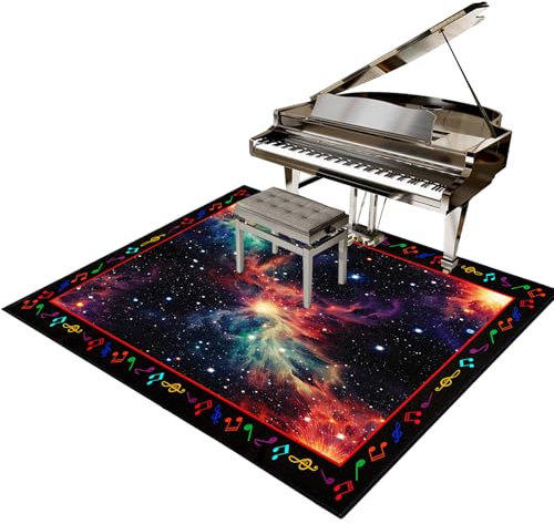 Professionelles Drumming Schlagzeug Teppich Rutschfest Schalldicht Drum Teppich Schlagzeugteppich Elektronisches Jazz Schlagzeug Kit für Bass Snare Drum Klavier Schallschutz Teppich 200 x 180 cm