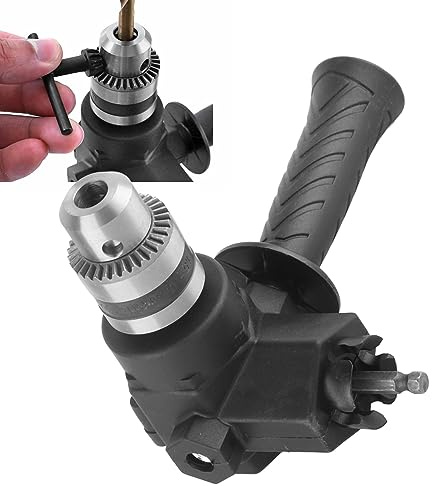 SustVita Right Angle Drill Attachment, 90 Degree Drill Extension for Precision in Tight Corners, Compact Corner Repair Tool for All Your Needs