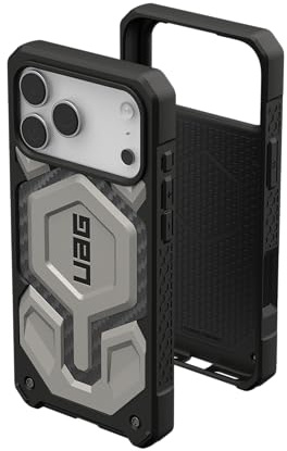 URBAN ARMOR GEAR UAG Designed for iPhone 17 Pro Max Case Monarch Pro - Compatible with MagSafe Military Grade Protective Cover, Titanium