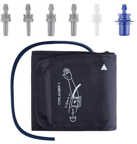 Manguito de presión arterial extra grande de 22 a 32 cm, puño extra grande de 22 a 32 cm, compatible con la mayoría de monitores BP