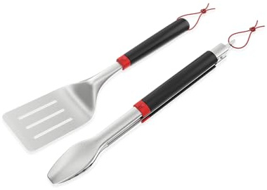 Weber Grillset/Zweiteilig, besteht aus Grillzange & Wender, komfortabler Griff, spühlmaschinenfest (3401326)