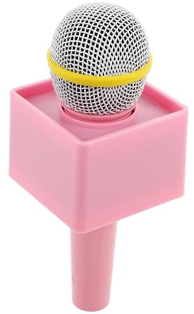 Beaupretty Microfono Giocattolo Simulato in Plastica per Accessorio Cosplay per Performance Teatrali Karaoke e Feste di Compleanno Design Realistico e Leggero per Giochi di Ruolo e Spettacoli