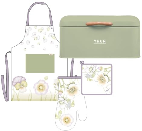 THUN Grembiule Da Cucina Bloom B101495 Set Tessili Cucina Unisex Poliestere Multicolor