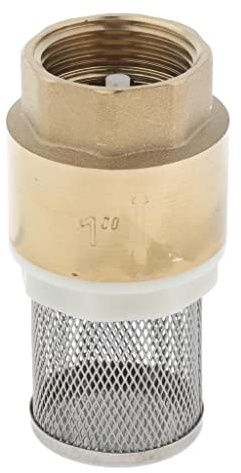 KiBcsLic Messing Rückschlagventil mit Siebeinsatz für Rohrpumpen mit DN15 DN32, Bronze DN25