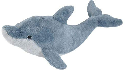 Wild Republic Cuddlekins Mini Dauphin, Animal en Peluche, 20 cm, Cadeau pour Bébés, Peluche Écologique, Rembourrage Fabriqué à Partir de Bouteilles d’Eau Recyclées