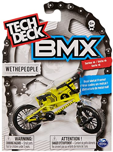 Tech Deck, BMX-Fingerfahrrad, authentisches Mini-BMX für actionreiche Stunts, original Artwork bekannter Marken, für Fingerakrobaten ab 6 Jahren, Zufallsauswahl: keine bestimmte Sorte wählbar