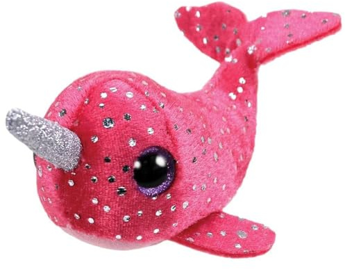 TY Nelly Narwhal Plüschtier rosa One Size