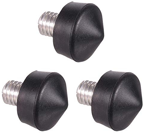 Andoer Universal Anti-Rutsch 3/8 Zoll Stativ Einbeinstativ Gummi Fuß Spike für Andoer Benro Gitzo Manfrotto Stativ Einbeinstativ (3 Stück)