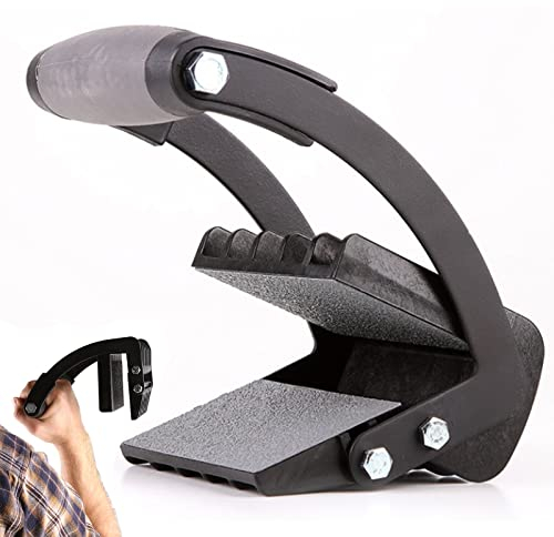 behone Plattenträger, Heber für Gipskartonplatten, Einfacher Paneelwagen-Greifer, praktischer Brettheber, Griff für Sperrholz oder Rigipsplatten, Trägerwerkzeug Ergonomisches Griff (Schwarz)