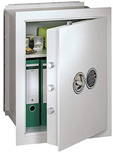 Müller Safe VC 5 Wandtresor, Mechanisches Kombinationsschloss ZKS anstatt des Doppelbartschlosses, Grad 1 nach EN 1143-1, H47xB49xT30 cm, 52 kg