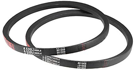 sourcing map A530 Keilriemen 530mm Innenumfang 13mm Obere Breite 8mm Dicke A-Profil-Gummiantriebsriemen Zahnriemen Flachriemen 2 Stück
