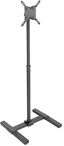 RICOO Supporto TV da FS0522 pavimento Televisore 13-42 (33-107 cm) Staffa base Piedistallo televisione LED LCD Curvo VESA 75 x 75-200 x 200 Nero Mobili TV