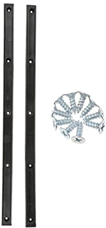 SM SunniMix 2 Pcs Bandes De Caoutchouc, Skateboard Longboard Deck Rails Edge Protect avec Vis De Montage