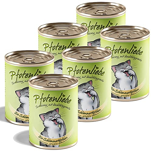 Bio Katzenfutter | Bio-Schlemmertöpfchen getreidefrei | mit Qualitätsgarantie | Natürlich ohne Chemie | Machen Sie Ihre Katze glücklich! | 400g (6X 400g)