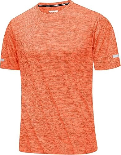 MAGCOMSEN Tee Shirt Homme Chemise D'entraînement Respirante à Séchage Rapide Chemise Course à Manches Courtes T-Shirt de Fitness
