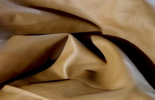 Premium Quality Sheep Skin Whole Nappa Soft Leather Hide - NO Holes & CUTS (Tan)