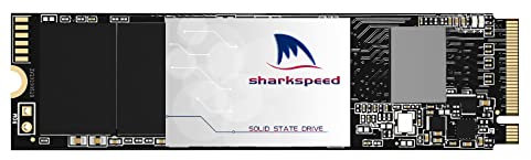 S SHARKSPEED Plus M.2 SSD NVME 512GB 2280 PCIe Gen 4 Disco Duro sólido Interno SSD, Velocidades internas de SSD de hasta 5500 MB/s(512GB, M.2 PCIe)