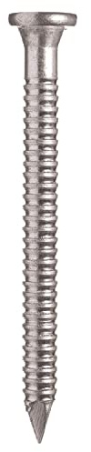 Pollmann®Baubeschläge 4859000 Ankernägel (Kammnägel) 4,0 x 100 mm, verzinkt 250 Stück