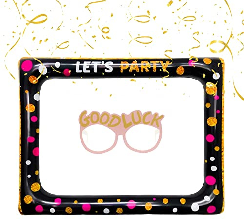 Selfie Rahmen Aufblasbare,PVC Aufblasbarer Fotorahmen,Aufblasbarer Rahmen Aus PVC,Selfie-Bilderrahmen Fotoautomat Zubehör Party Foto Requisiten Photo Booth Requisiten