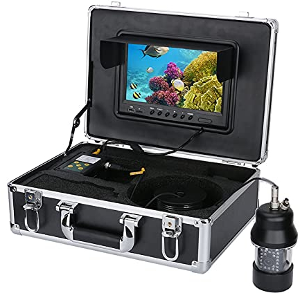 Ultraschall Fisch Finder 9 Zoll Farbbildschirm DVR Recorder 20 m 50 m 100 m Unterwasser Angeln Video Kamera Fisch Finder 22 LED Rotat Angeln Kamera