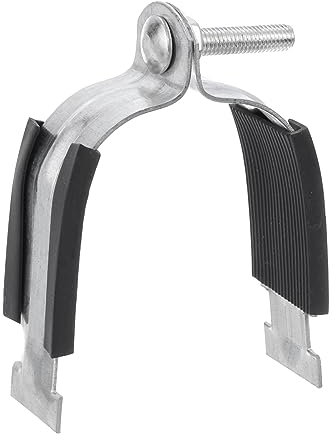 uxcell Rubber Cushion Strut Clamp Fit for 3 Pipe Cushioned Clamp Strut Rigid Steel Pipe Clamp for Mounting PEX Pipe Tubing to Strut Channels