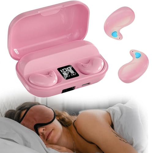 Xmenha Écouteurs de Sommeil Écouteurs Intra- Auriculaires Confortable en Anti Bruit avec Micro & Réduction du Bruit Léger à Porter Contrôle d'appuyer de Toucher