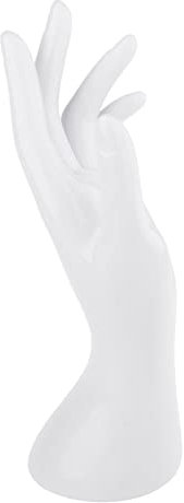 Weibliche Schaufensterpuppe Hand links multifunktional für Foto Requisiten Geschäfte weiß 21,5 x 7,5 cm