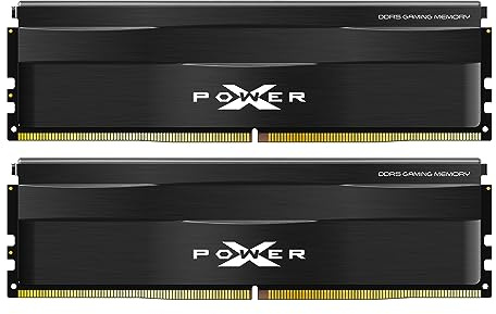 Silicon Power DDR5 64GB (2x32GB) 6000MT/s (PC5-48000) 288-pin CL30 1.35V UDIMM Desktop Memory Module RAM SP064GXLWU60AFDE Black