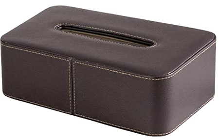 Caja de Pañuelos Tenedor de Cuero de la Caja del pañuelo de la Caja de la Caja Facial Dispensador de servilleta for la Oficina doméstica Decoración automotriz Caja para Servilletas (Color : B)