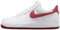 Nike Air Force 1 '07, Sneaker Uomo, White Adobe Team Red Dragon Red, 39 EU