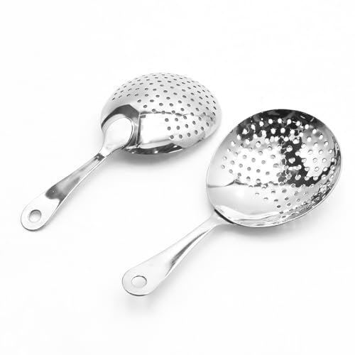MDEOOSKY 2 coladores de cóctel de acero inoxidable, gran colador para cocteleras y vasos de mezcla para bar en casa y camareros profesionales