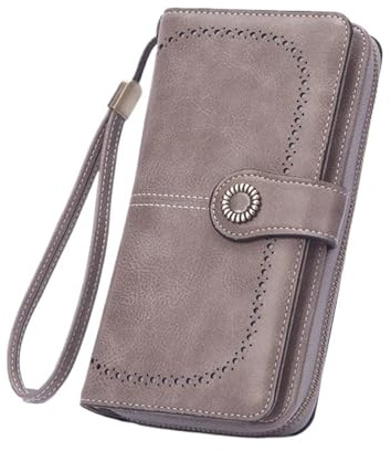 MBACODAI 2022 Neue Lange Frauen Geldbörsen Name Gravierte Telefon Halter Zipper Münzfach Weibliche Brieftasche PU Leder Karte Halter Kpop Frauen geldbörse (Color : 3)