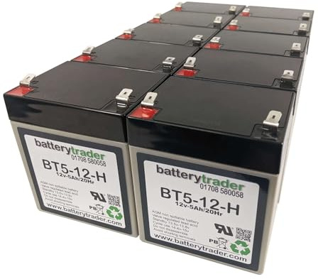 BatteryTrader® battery pack compatible with APC RBC117 batteries for UPS system