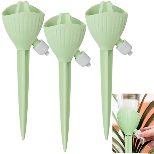 Syiyunran Petit Arrosoir Plante Interieur - 3 Pièces, Vert, Plantes Arosoires Intérieur Arroseur Intérieur, Débit ContrôLé Fleurs Appareil Distributeur D'arrosage Amorçage Automatique