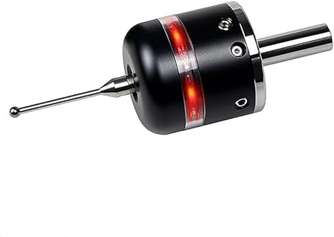 RATTMMOTOR Edge Button, 3D Photoelectric Edge Finder, 3D Button Edge Finder, CNC Measuring Probe, Tool Length Sensor, More Accurate for CNC Milling Machines (Red Light)