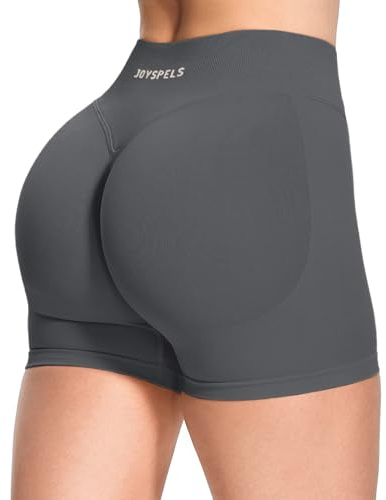 JOYSPELS Women's Seamless Scrunch Ruched Bums Gym Booty Shorts | High Waist Workout Shorts for Running, Yoga, Sports & Cycling. Stretchy, Tummy Control, Non-See Through & Squat Proof