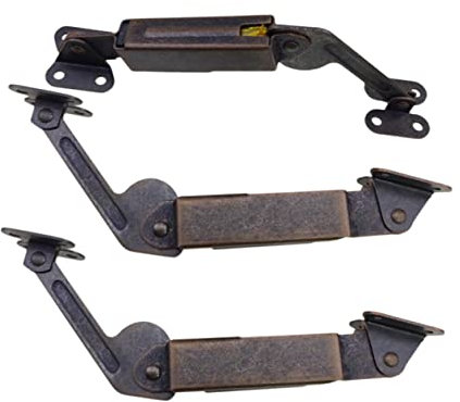DIYEAH 3piezas Primavera Binaural De Bisagra De Puerta Silenciosa Engrosada Bisagra De Soporte De Puerta Hogar Tienda Color Retro