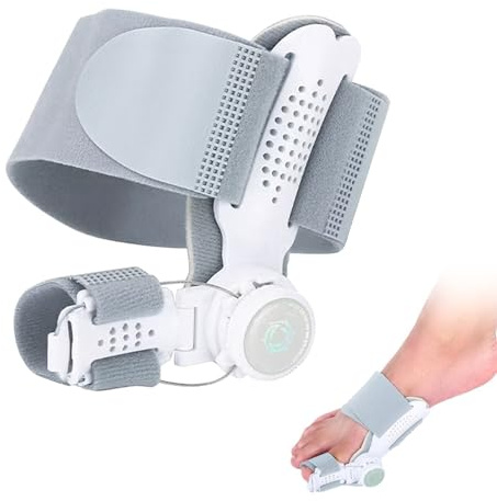 Hallux Valgus Korrigering, justerbar Hallux Valgus Correction Splint, 90° justerbar ortopedisk knapp för vänster höger fot, Hallux Valgus korrigering fixeringsplatta med tåspridare Hallux Valgus