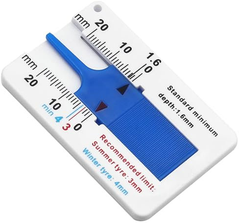 Digital Car Tyre Tire Depth Gauge Meter Measurer Tool Caliper Thickness Gauge Brake Pad Shoe Tire Hole Positioning Ruler Clamps Locator Rain Gauge Scale Tape Measure Meter