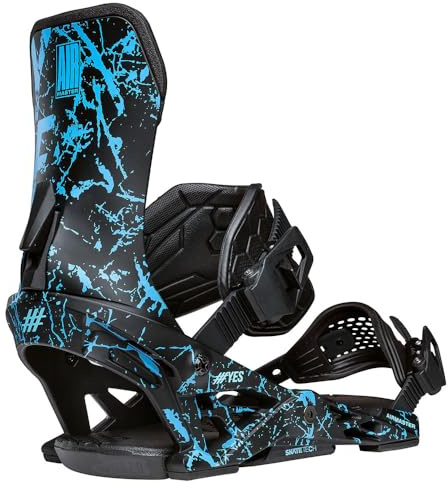 Airmaster - Fijaciones de snowboard para hombre, color gris