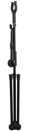 Hoppipola Adjustable Bow Stand with Balance Pole Compatible Composite Bows, Fiberglass Tripod Mount, Lightweight and, Collapsible Design Easy Carry, 62.5cm Height (Color: Black/for Red/Blue/Green)