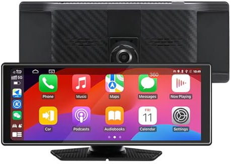 NLXZHJ Schermo Carplay Auto per VW Up!/Cross Up!/e-Up!(2011-2016 2017-2019 2020+), 10.26 Pollici IPS Schermo Tattile, con Bluetooth 5.0, FM, Lettore Video Multimediale,10.26 inch(with Rear Camera)