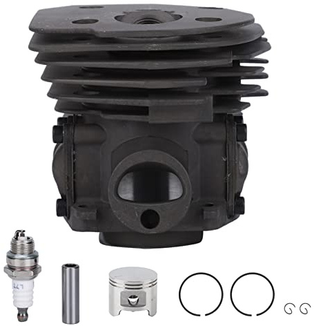 Baxnore Chainsaw Cylinder Piston Kit Premium Replacement Parts for 353 Professional Grade Durable Construction 45mm Piston Diameter Complete Assembly with Ignition Plug
